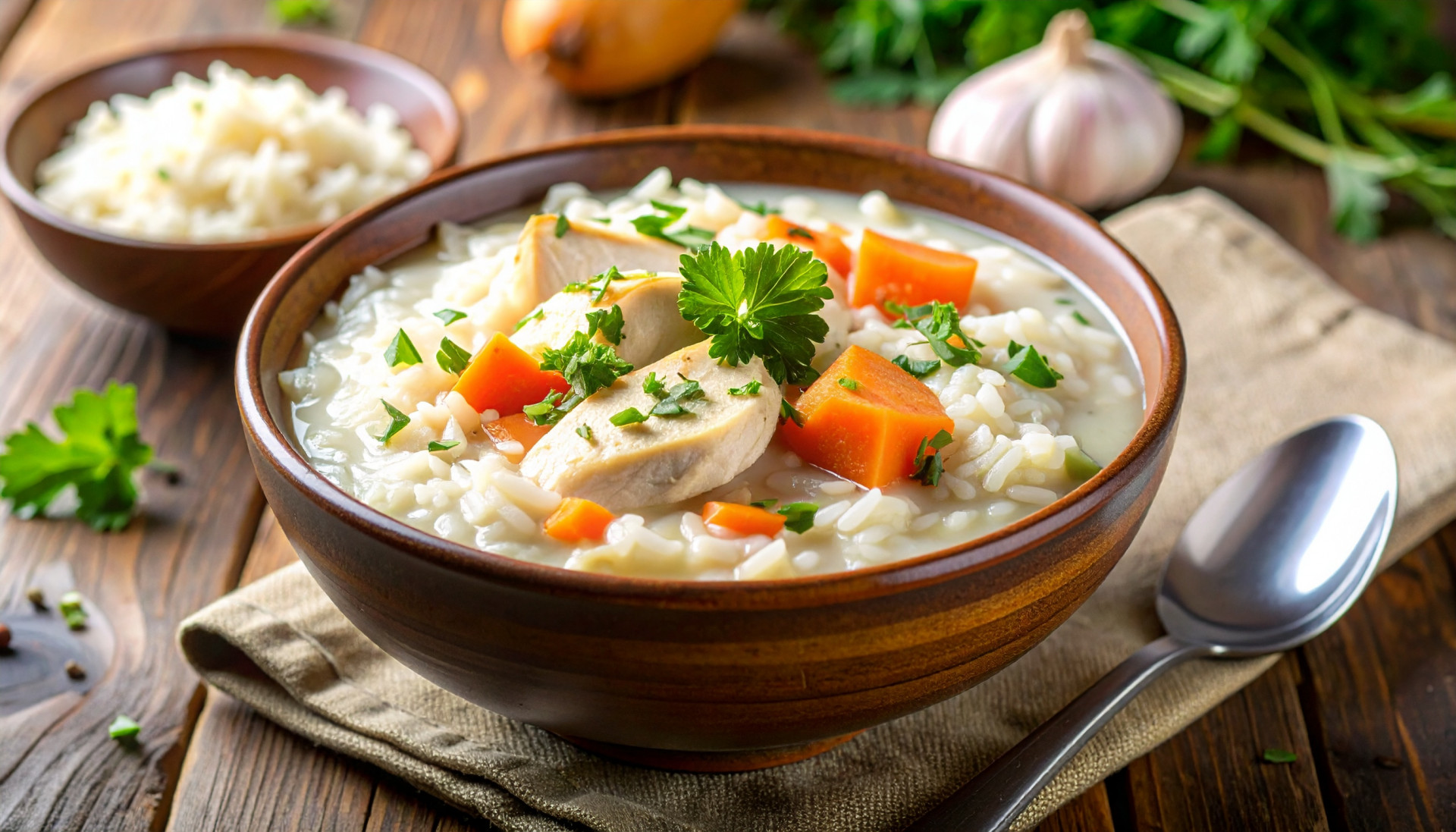 Simple Chicken Rice Soup