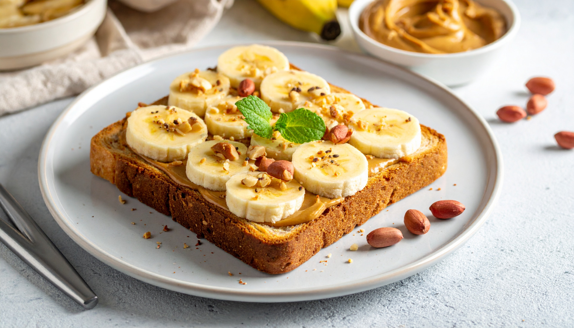 Peanut Butter Banana Toast
