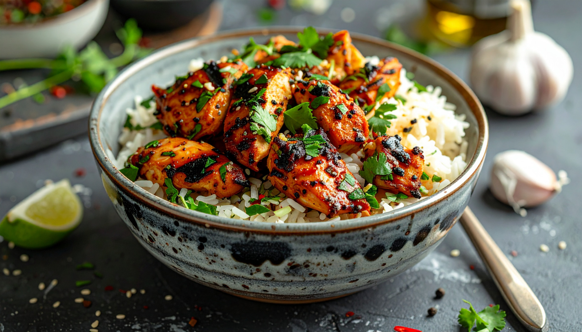 Garlic Rice Chicken Bowl