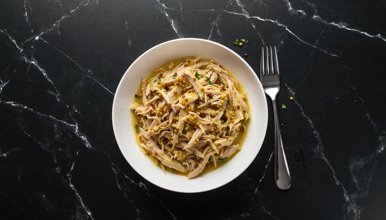 Lemon Dijon Instant Pot Shredded Chicken