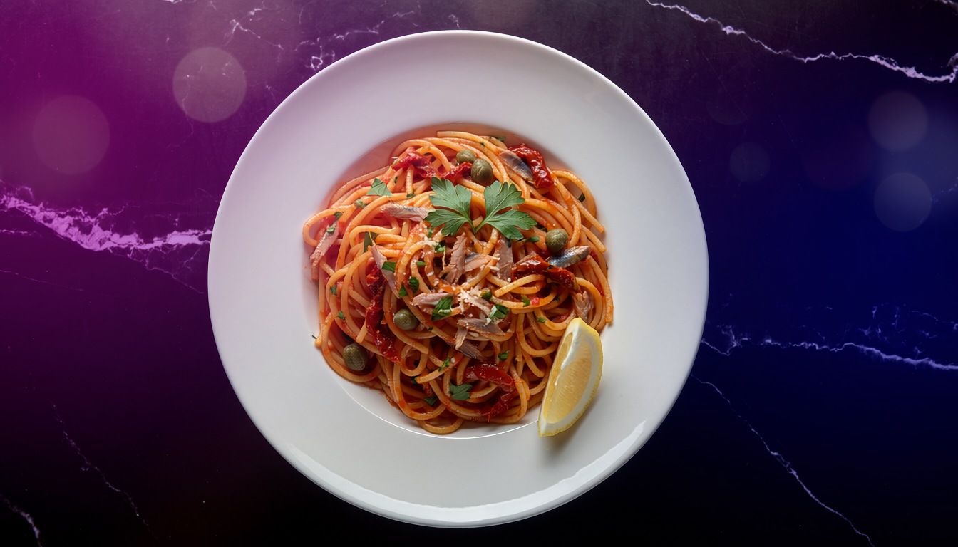 Viral Sardine Pasta with Tomatoes, Capers, and Lemon