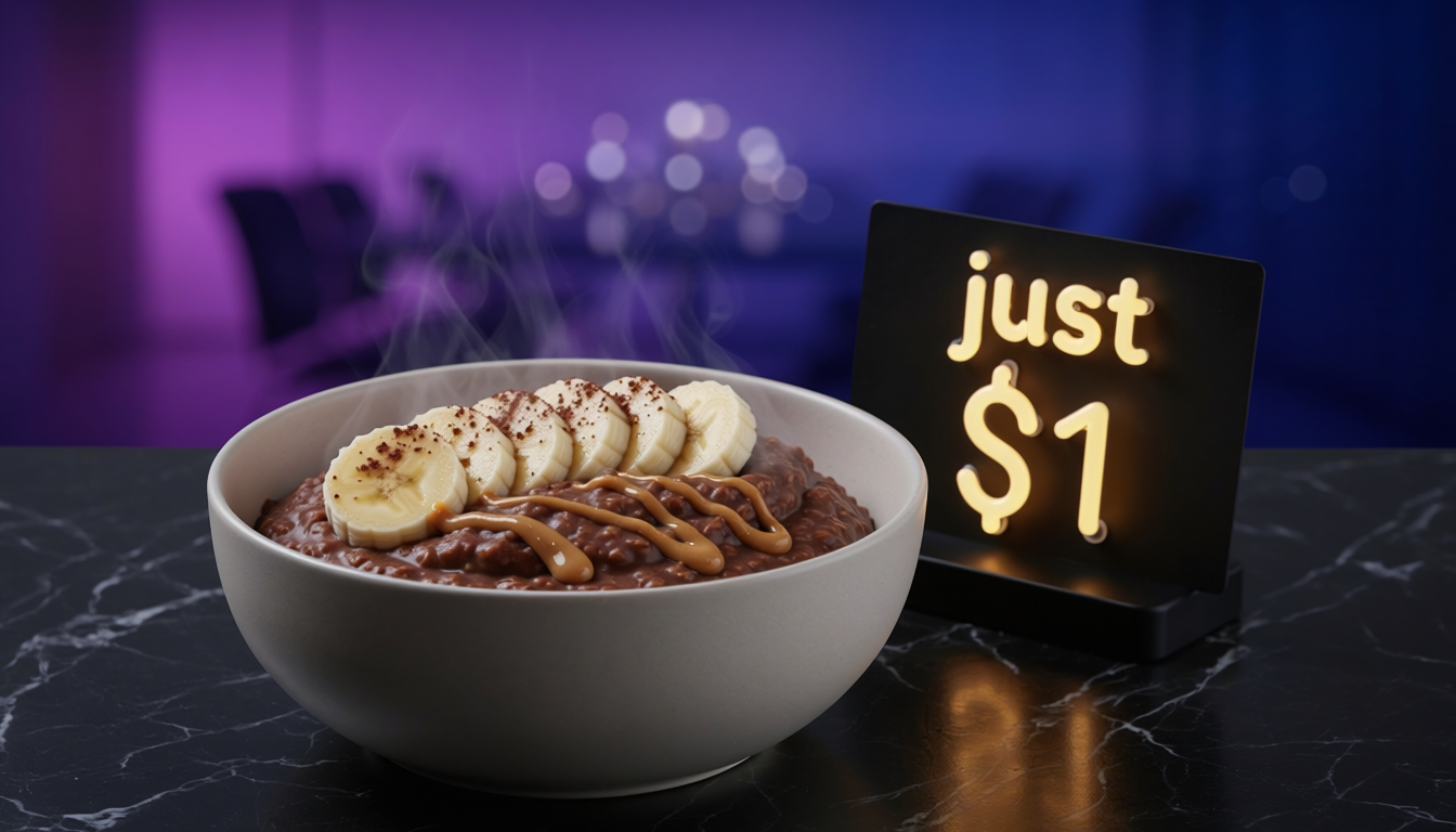 $1 Peanut Butter Chocolate Oatmeal