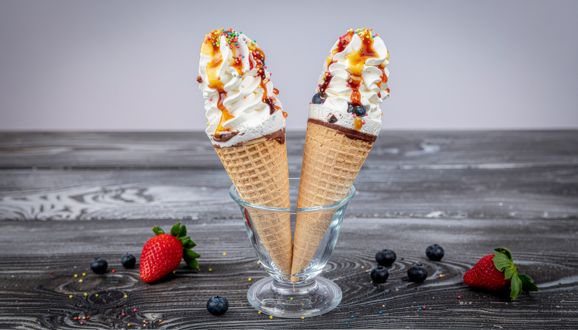 Yogurt Fruit Cones
