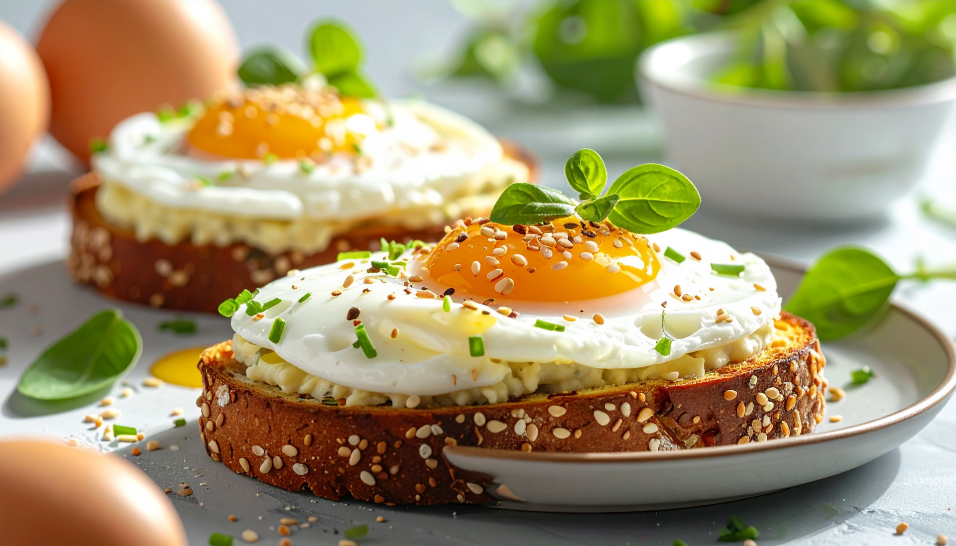 Miso Yogurt Jammy Egg Toast