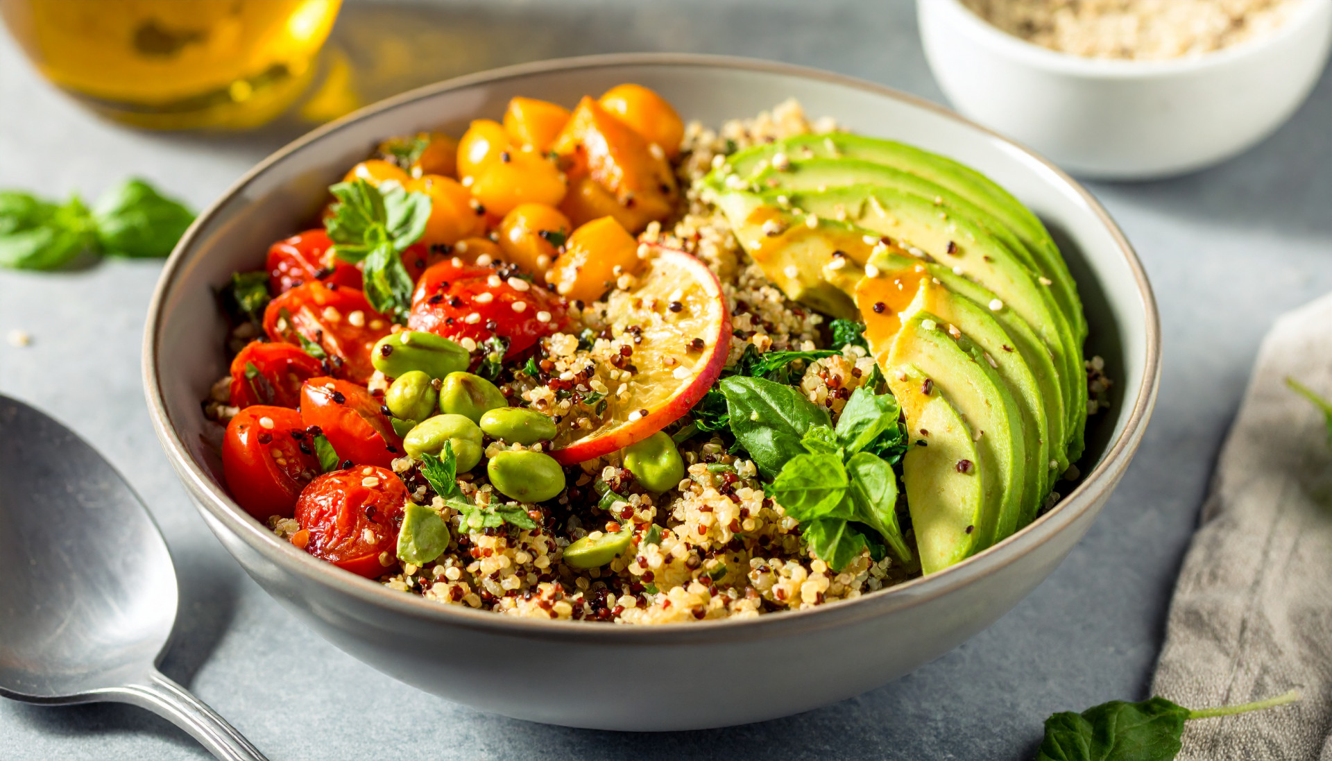Tahini Maple Quinoa Bowl