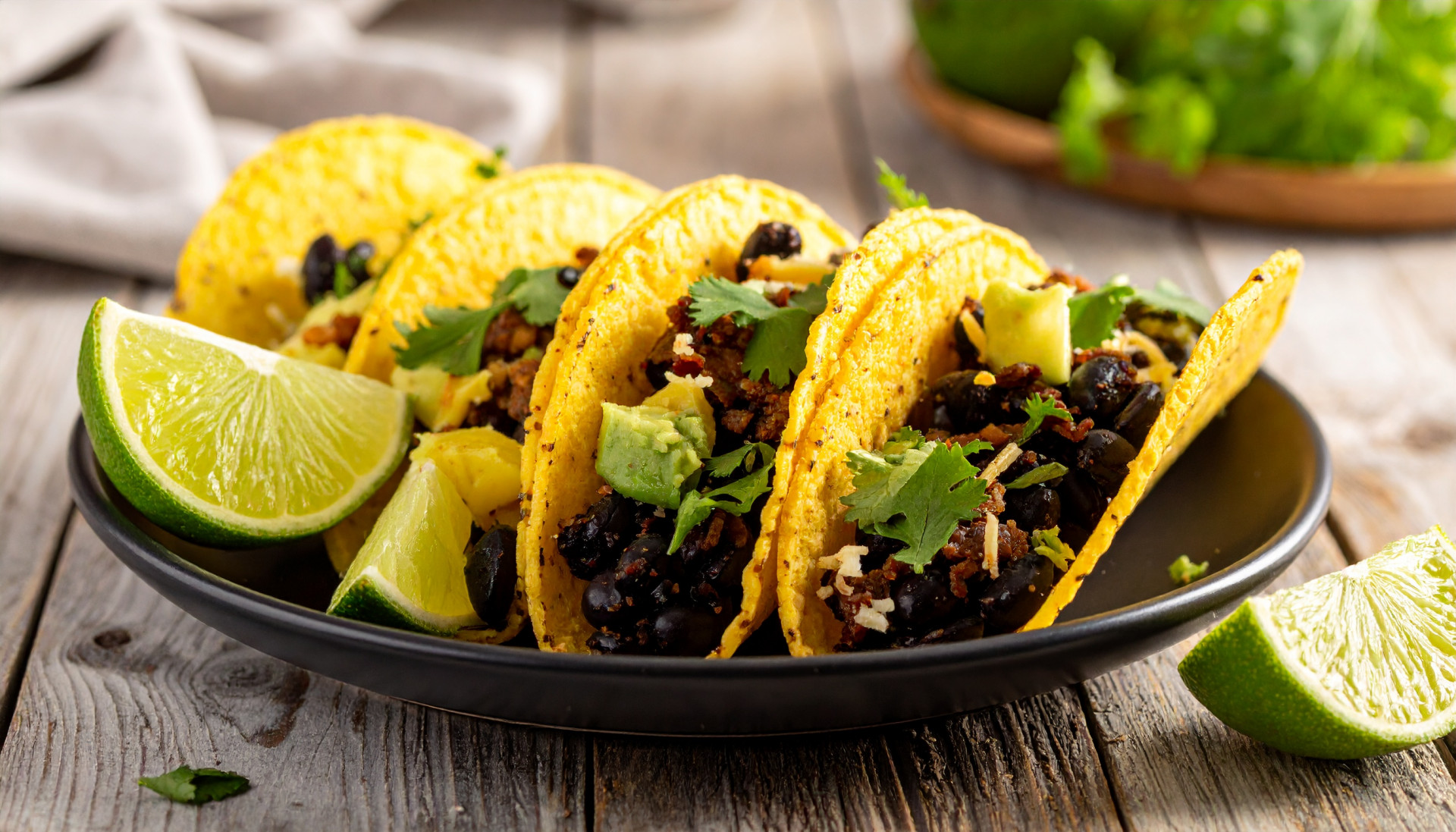 Black Bean Brown Butter Lime Tacos