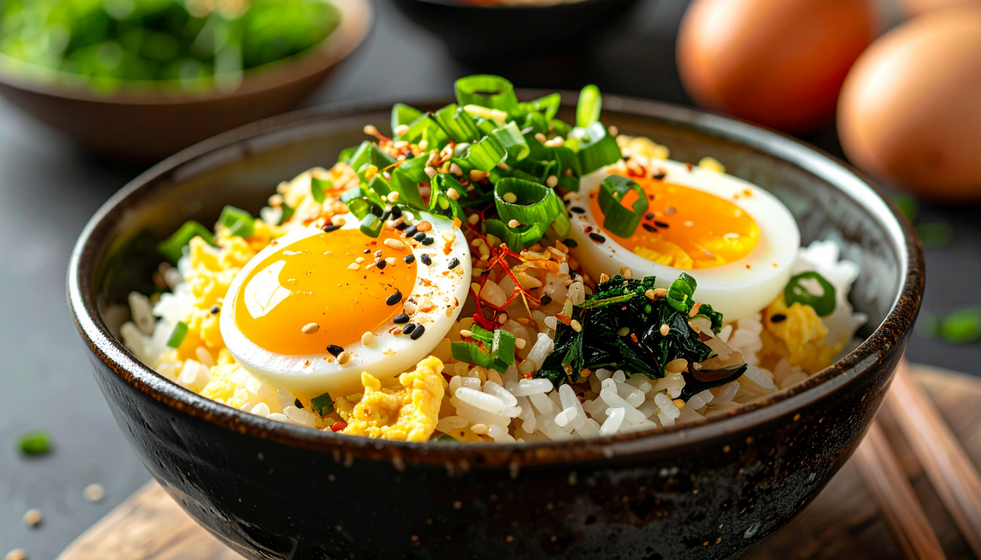 Savory Egg Rice Bowl