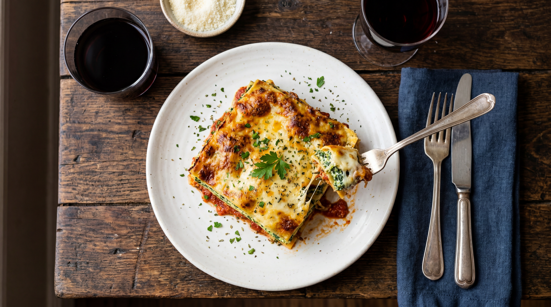 Spinach & Ricotta Lasagna