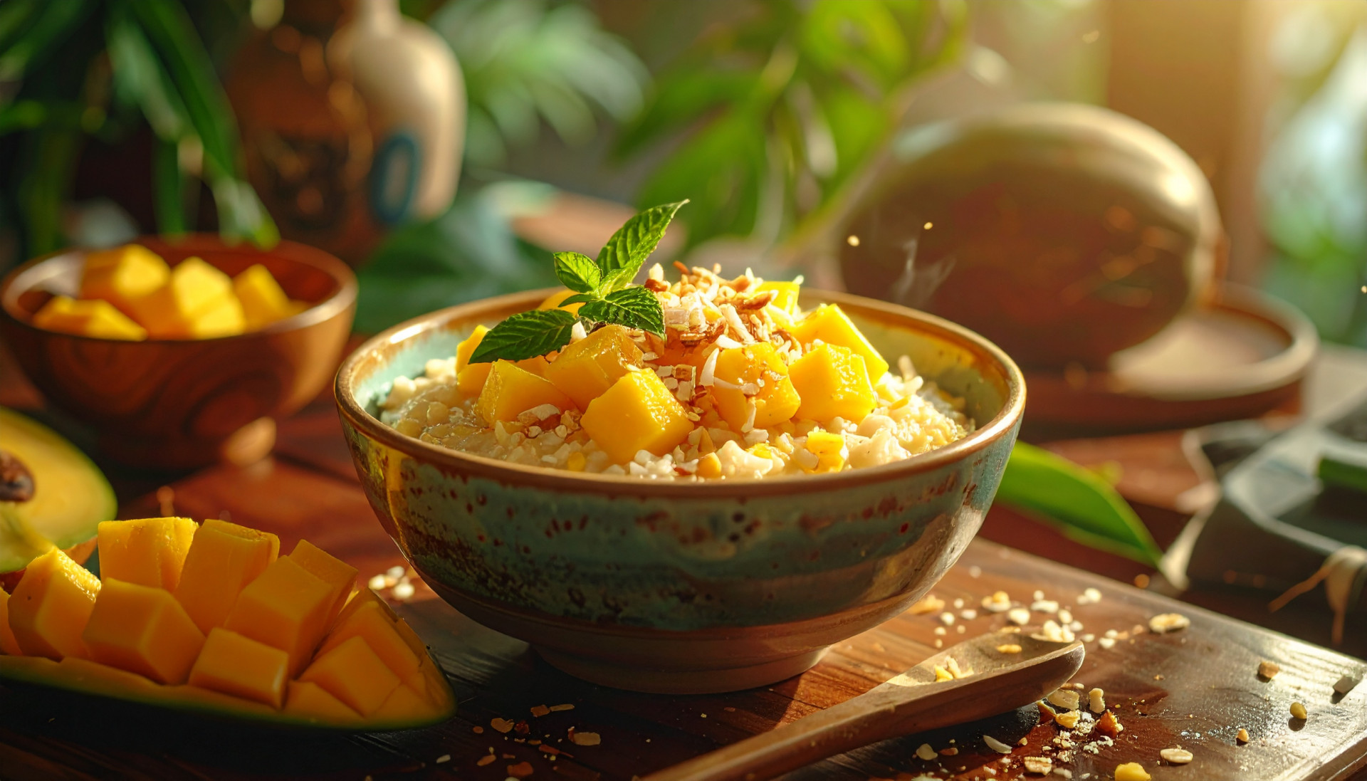 Filipino-Inspired Coconut Mango Protein Oats