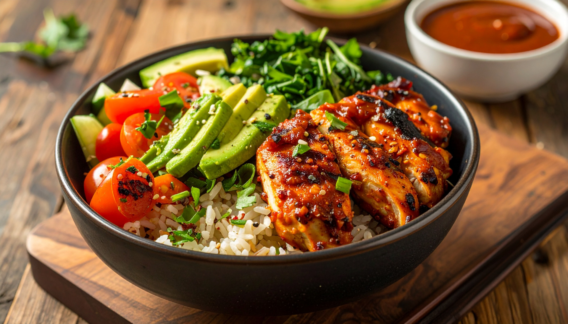Air Fryer Jerk Chicken Rice Bowls