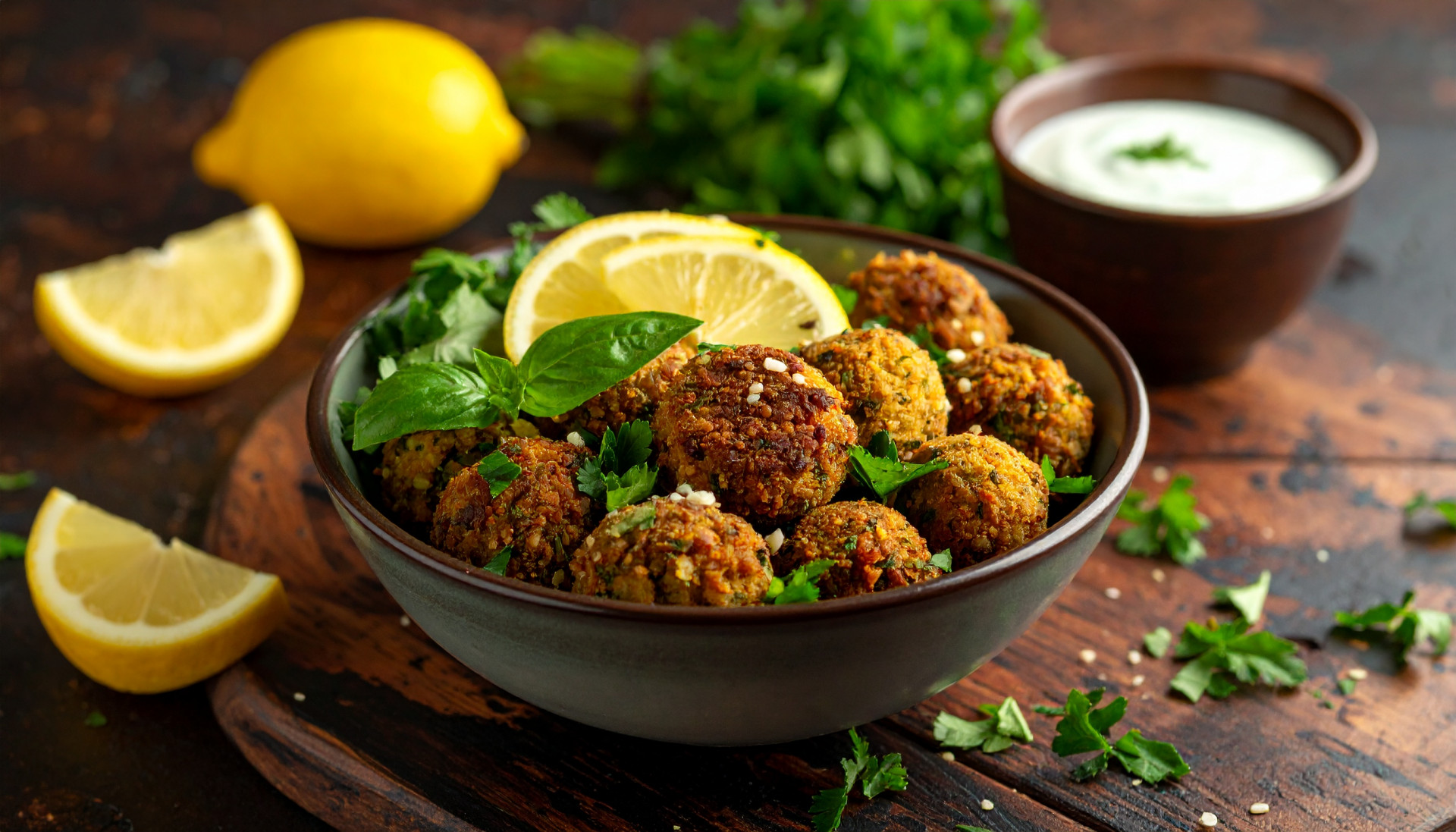 Air Fryer Falafel Bowls