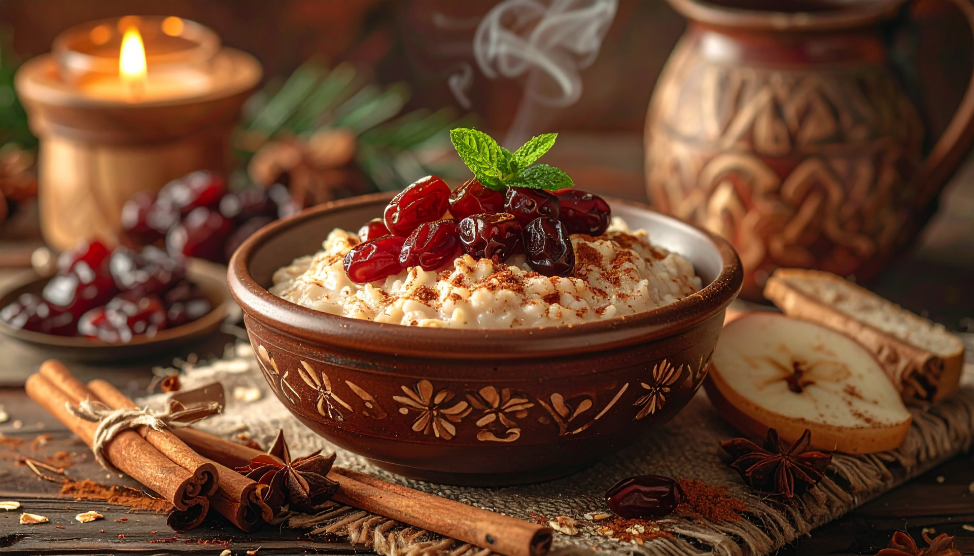Cinnamon Date Oatmeal