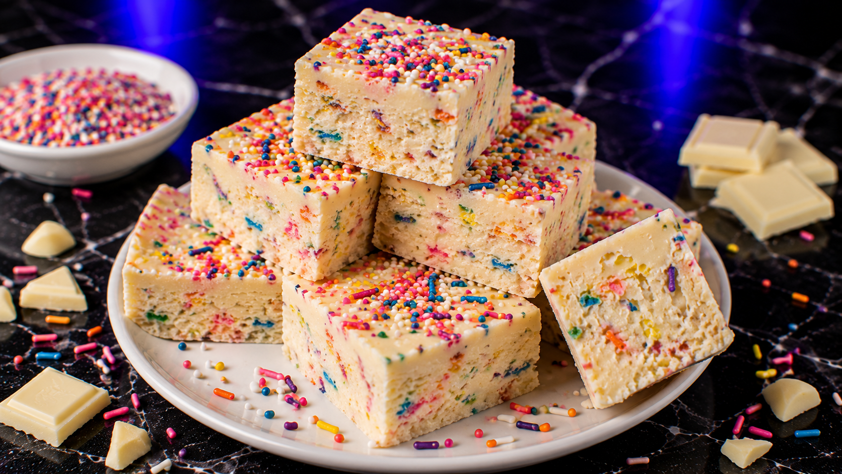 Funfetti White Chocolate Fudge