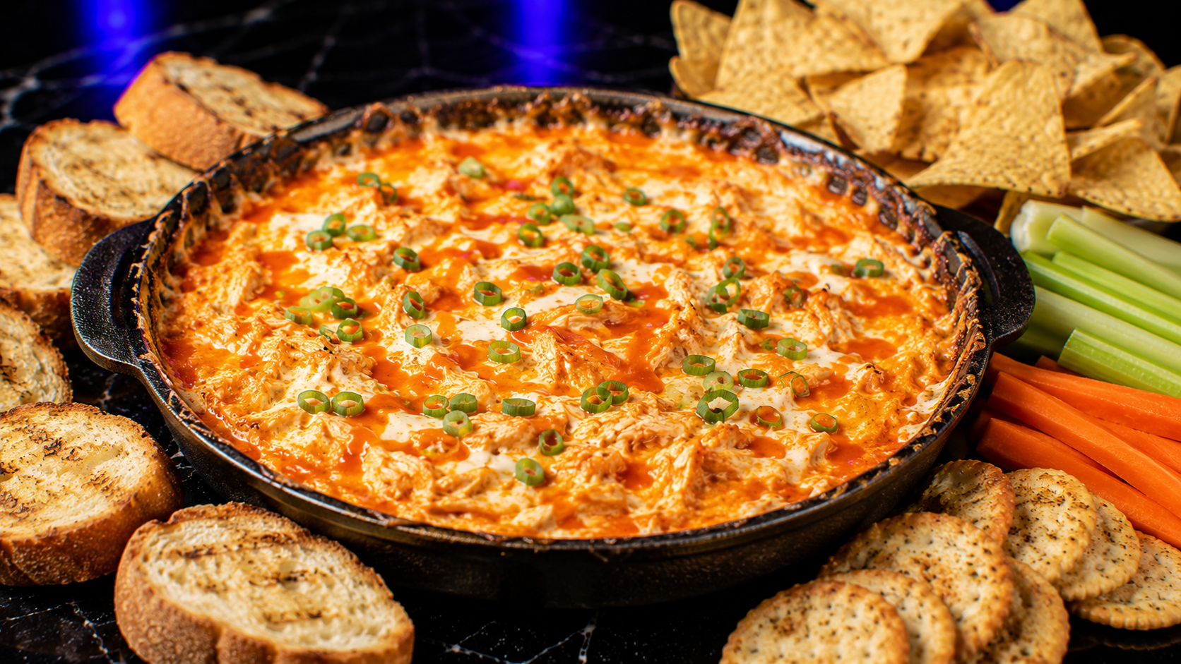 Grilled Buffalo Chicken Dip