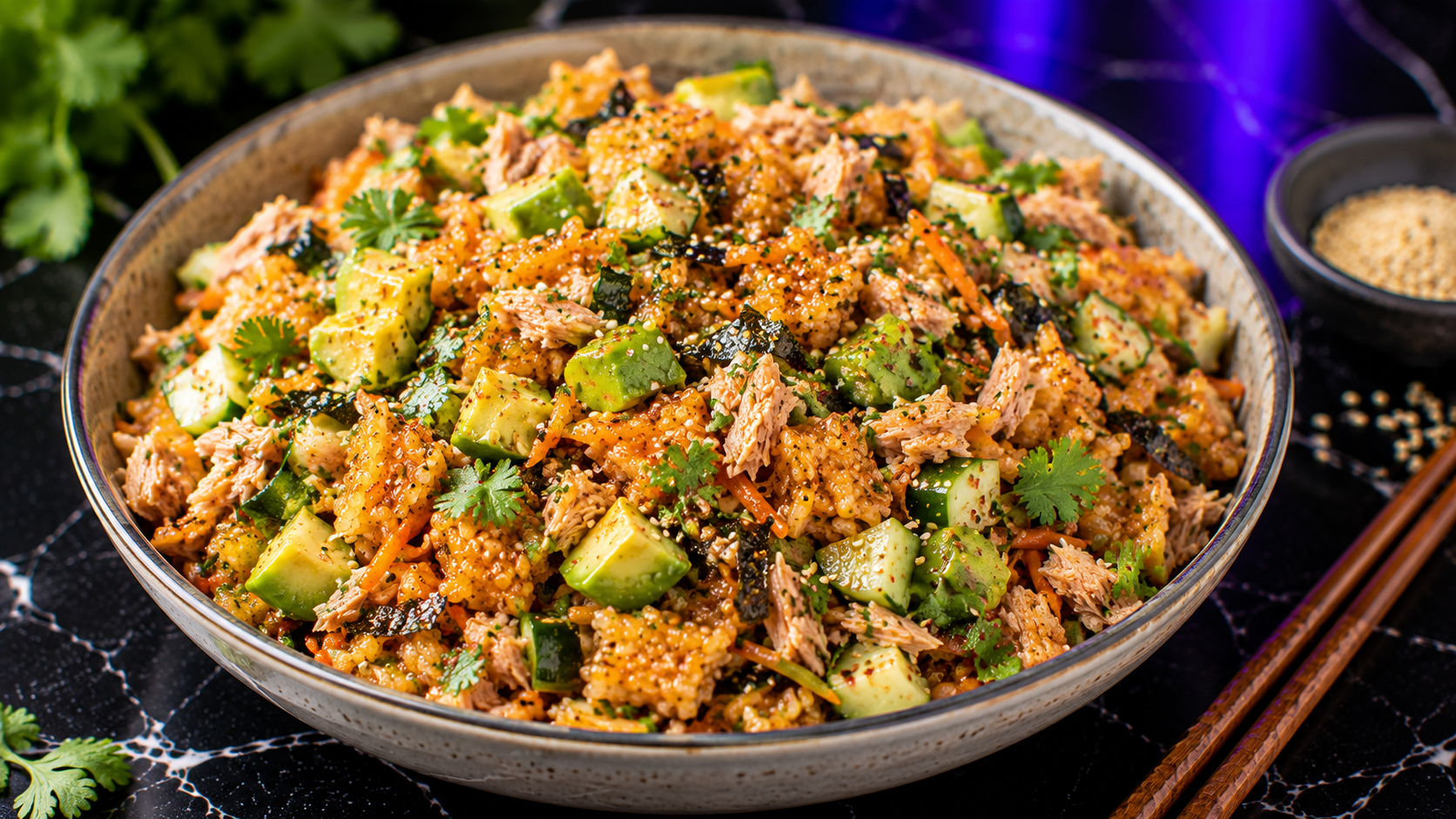 Crispy Rice Sushi Salad