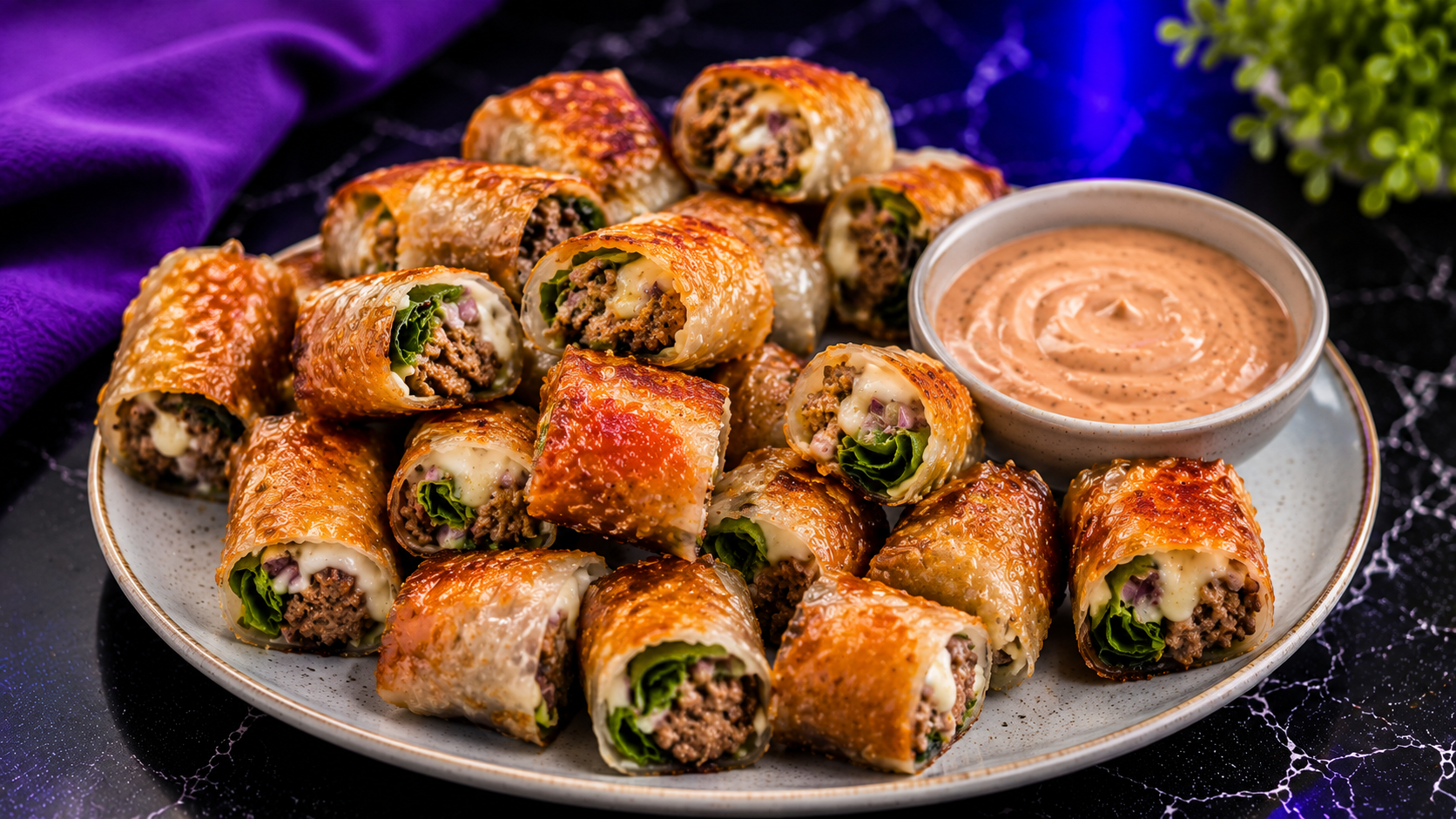 Rice Paper Burger Pops
