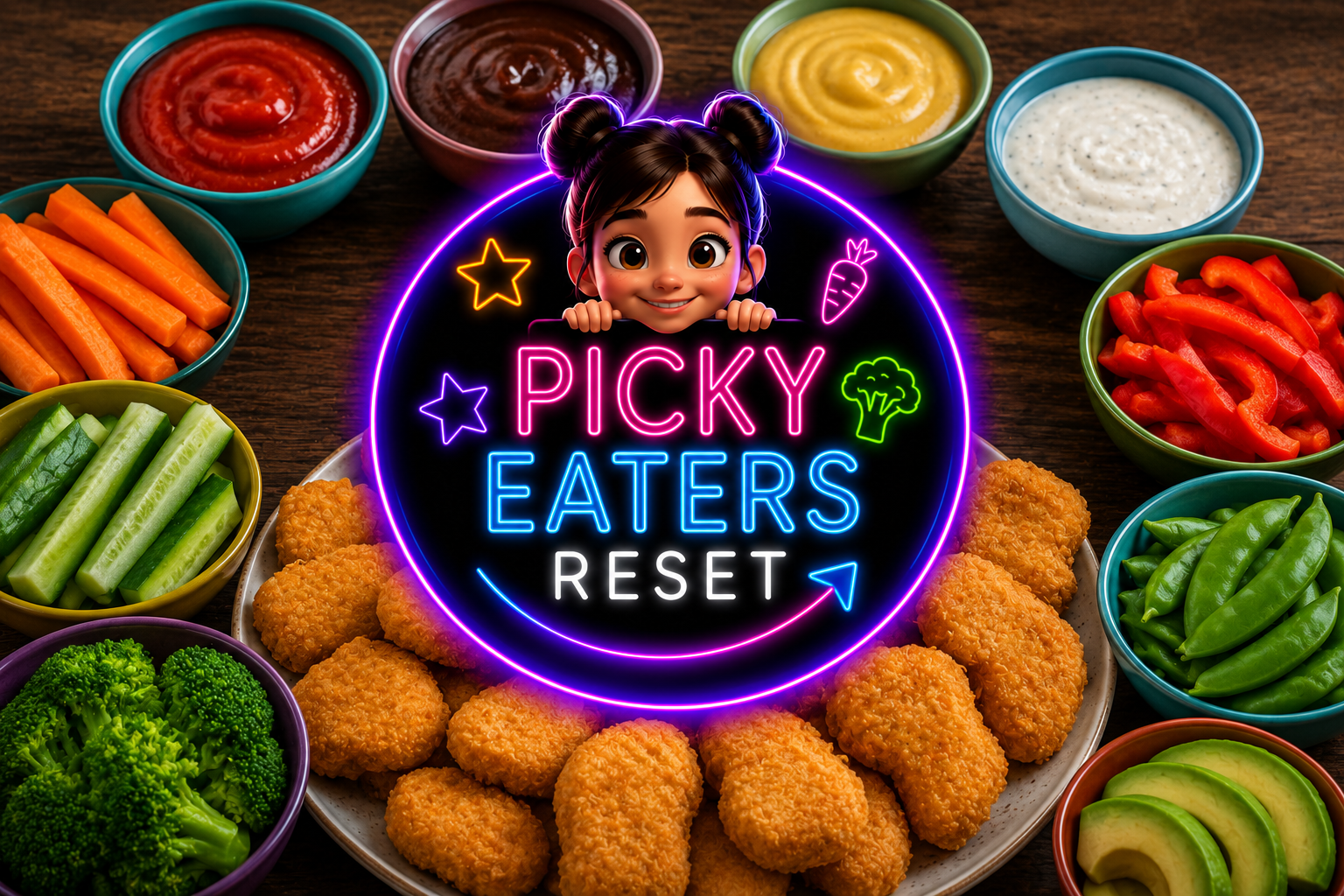 The Picky Eater Reset: DIY Chicken Nugget Dipping Bar