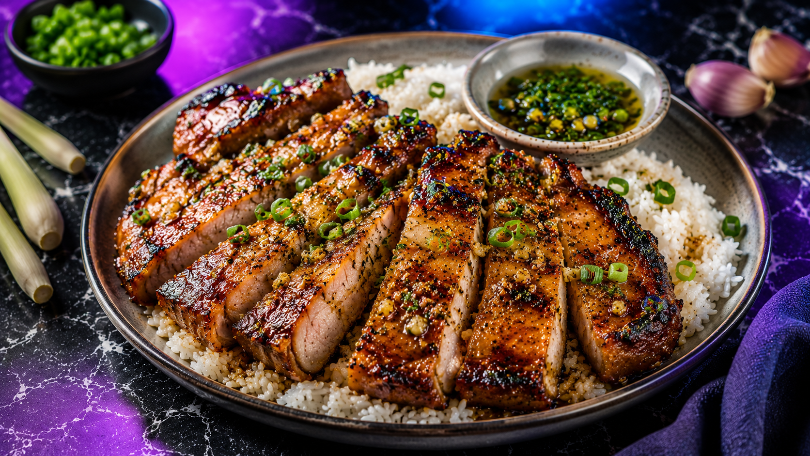 Air Fryer Lemongrass Pork Chop