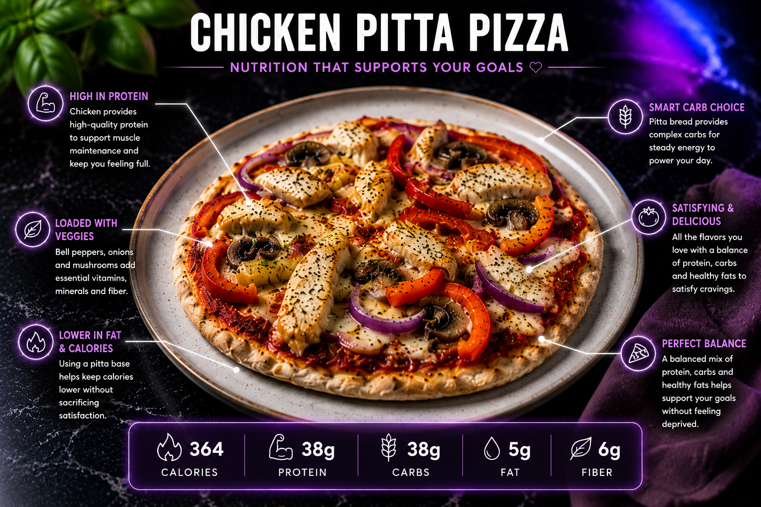Chicken Pitta Pizza
