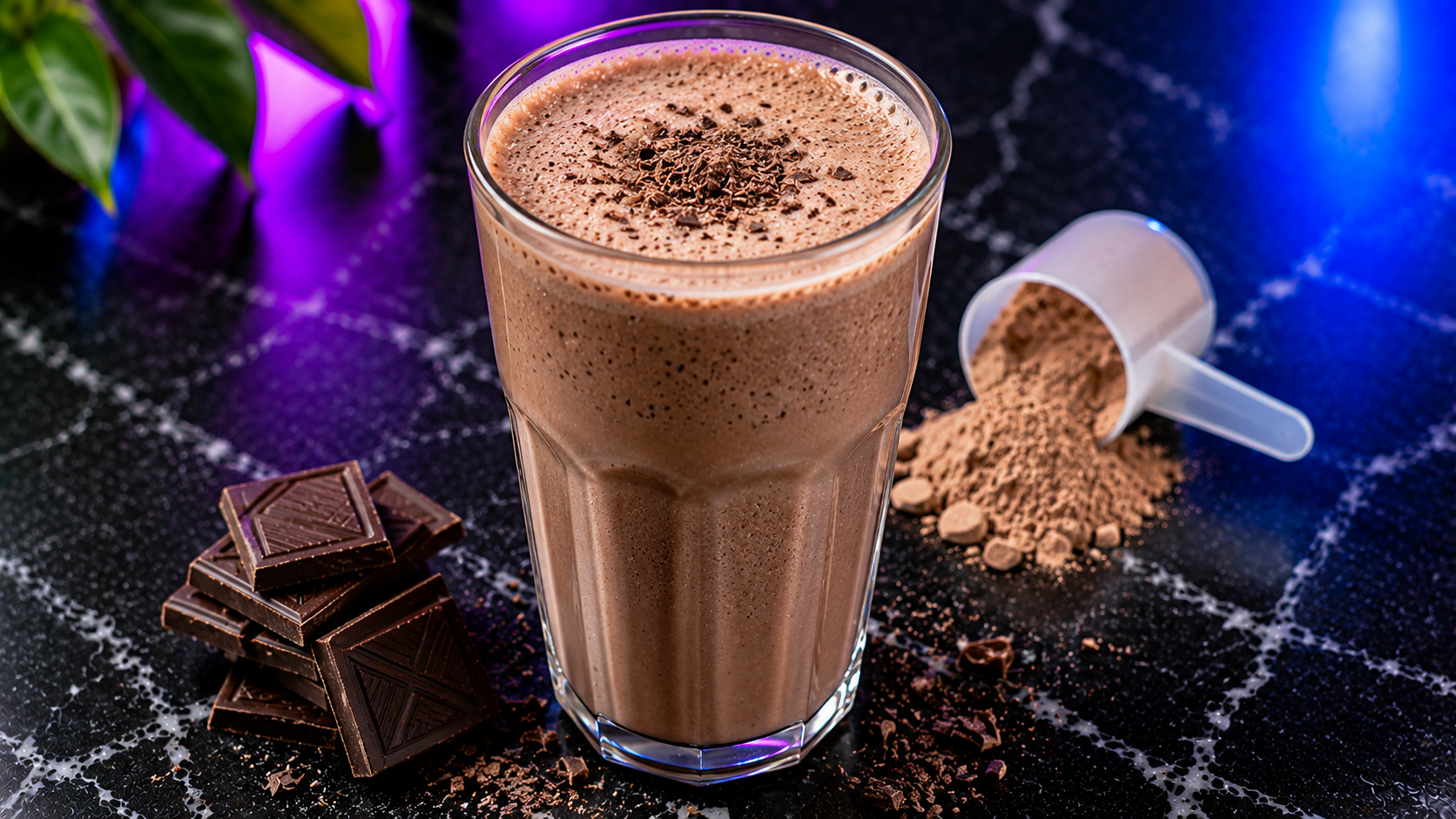 Chocolate & Protein Shake Evening Snack