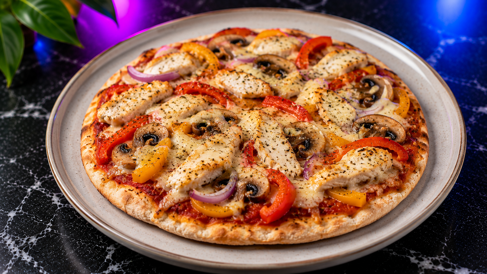 Chicken Pitta Pizza