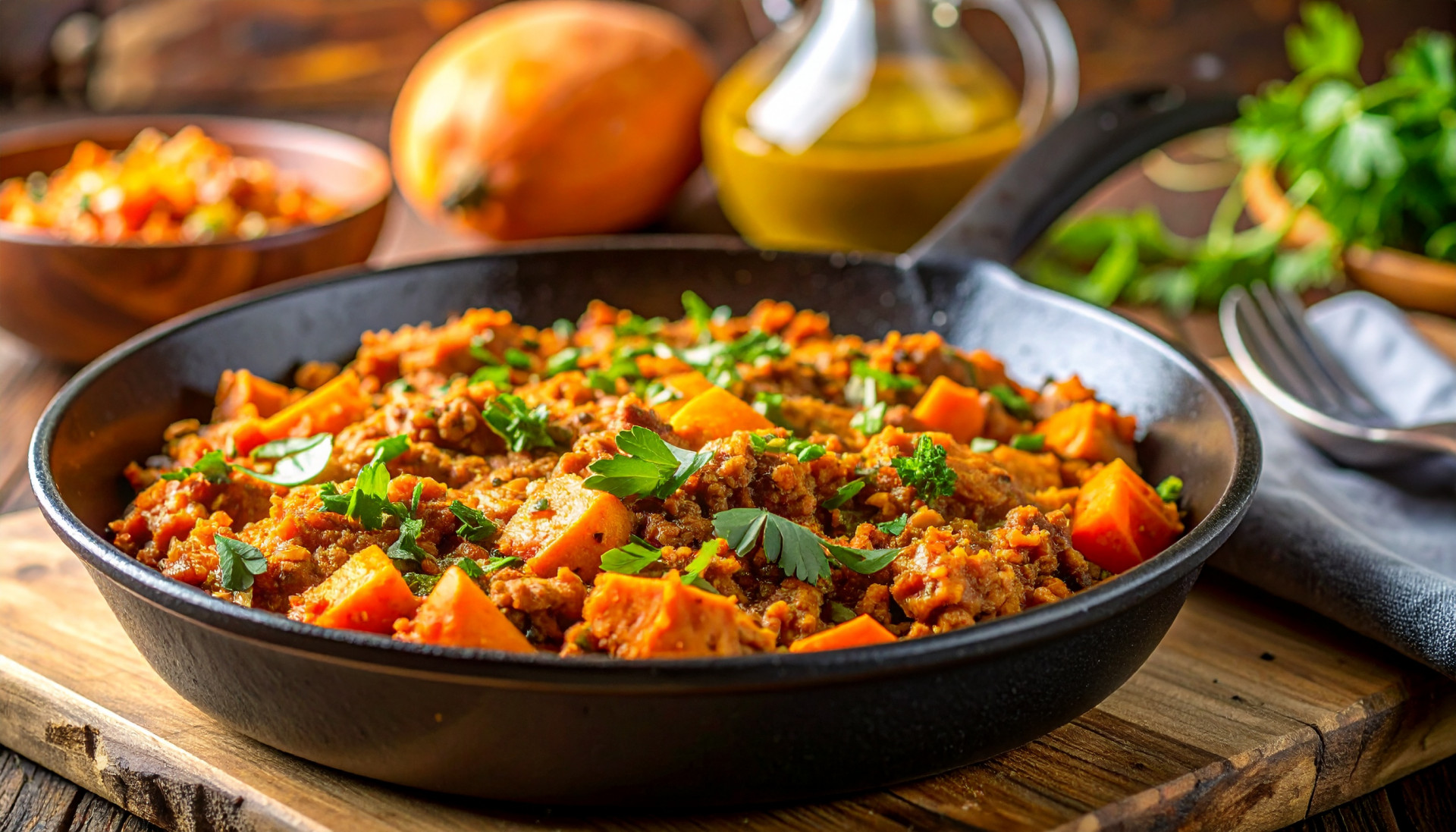 Turkey Sweet Potato Skillet
