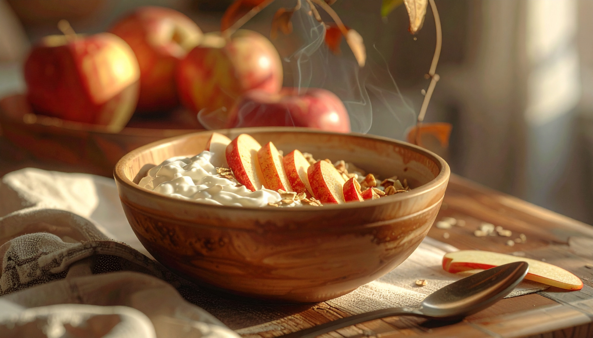 Greek Yogurt Apple Oat Bowl