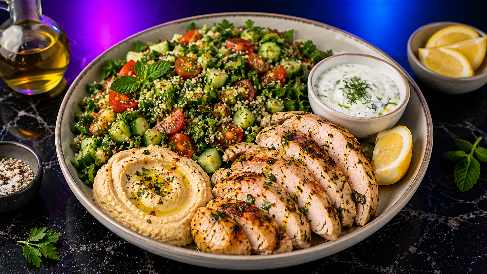 Mediterranean Chicken Platter