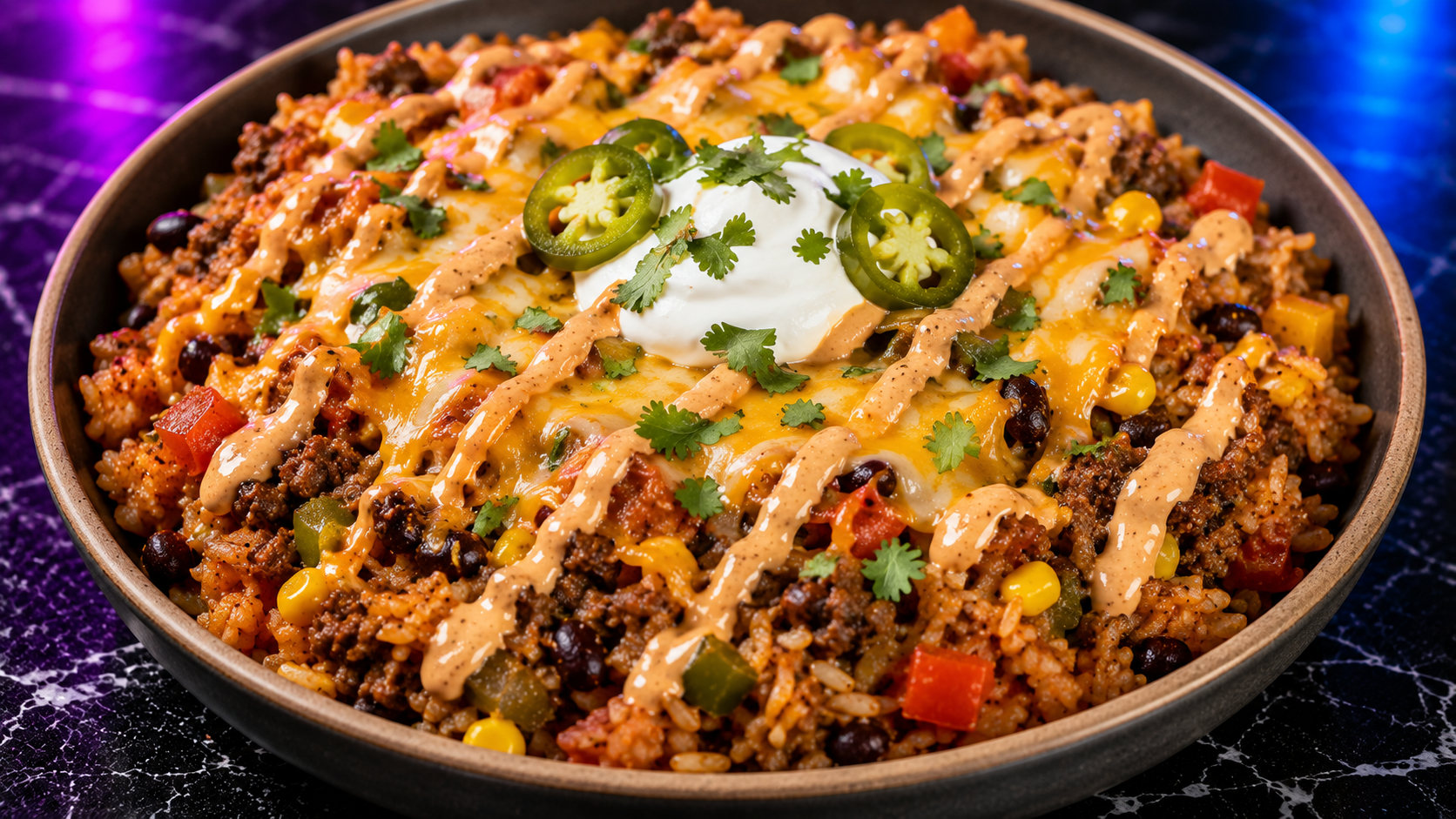 Cheesy Taco Rice