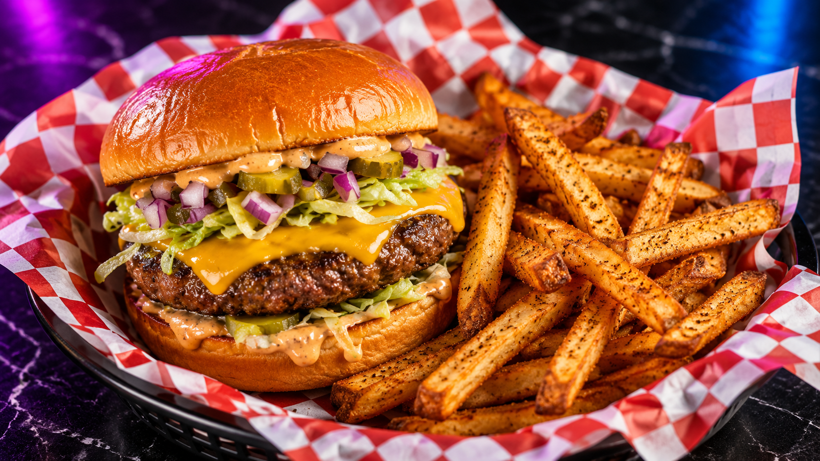 Cheeseburger & Fries