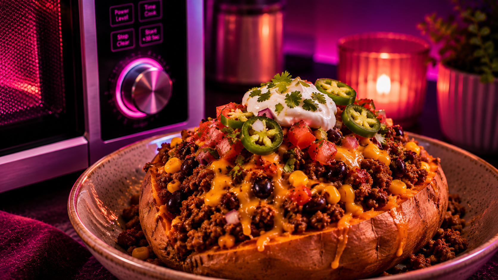 Microwave Meal System: Loaded Taco Sweet Potato