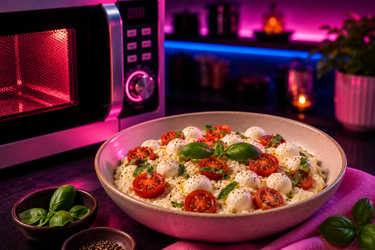Microwave Meal System: Caprese Egg White Bowl