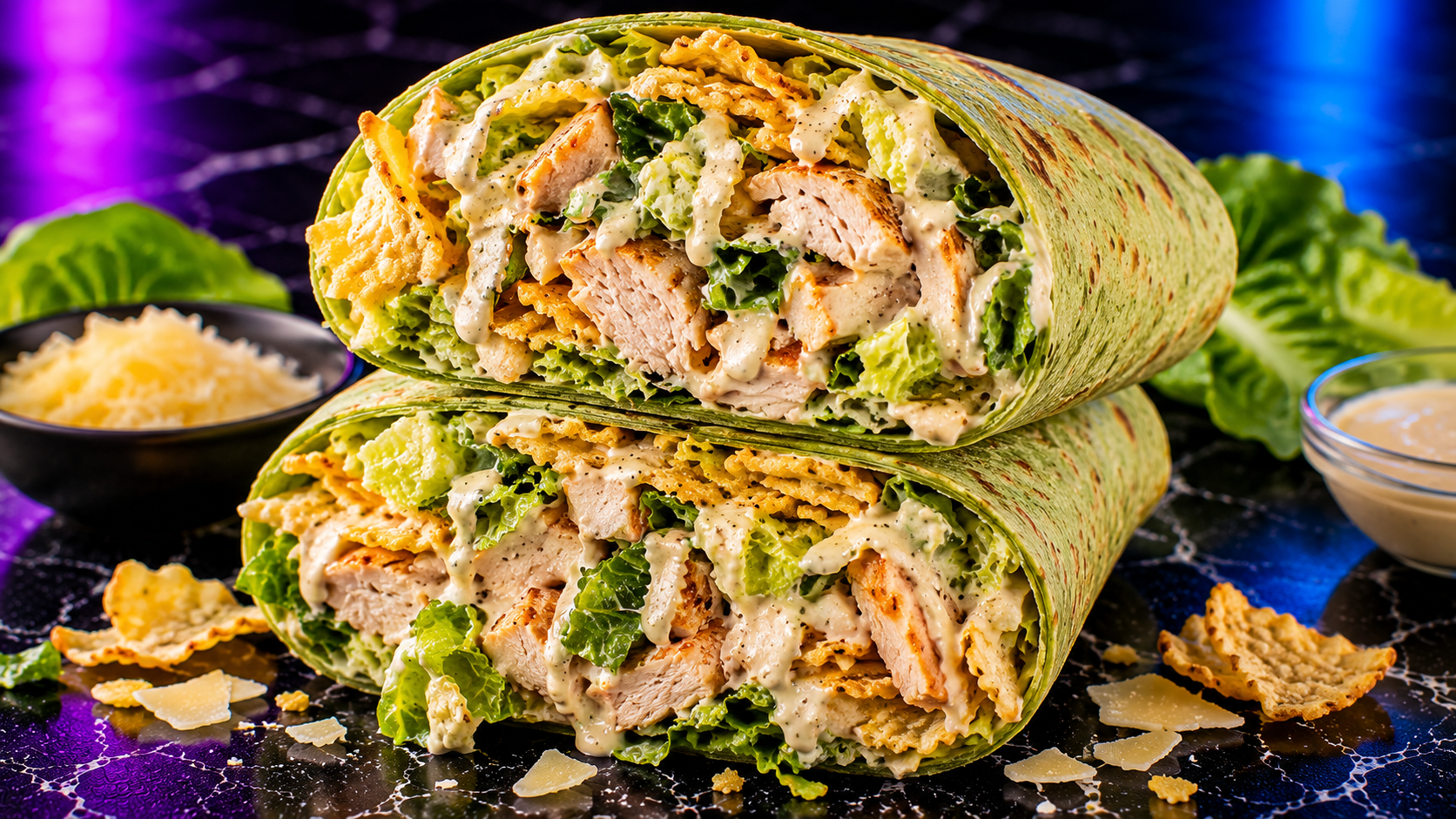 Massive Chicken Caesar Wrap