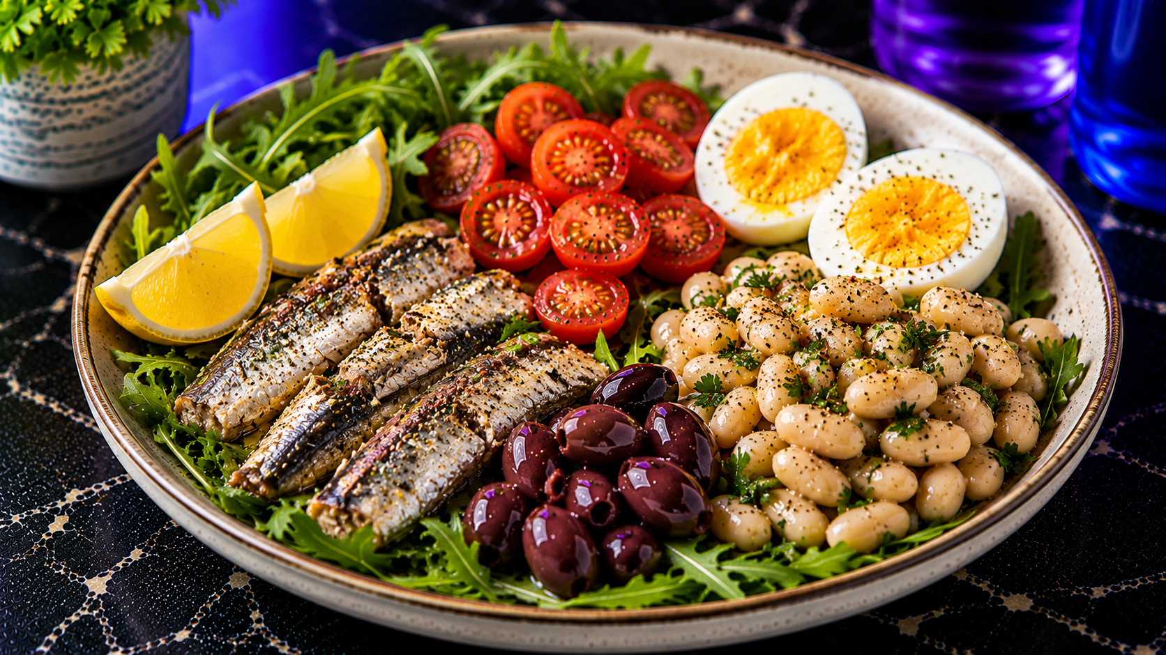 Mediterranean Sardine & White Bean Protein Plate