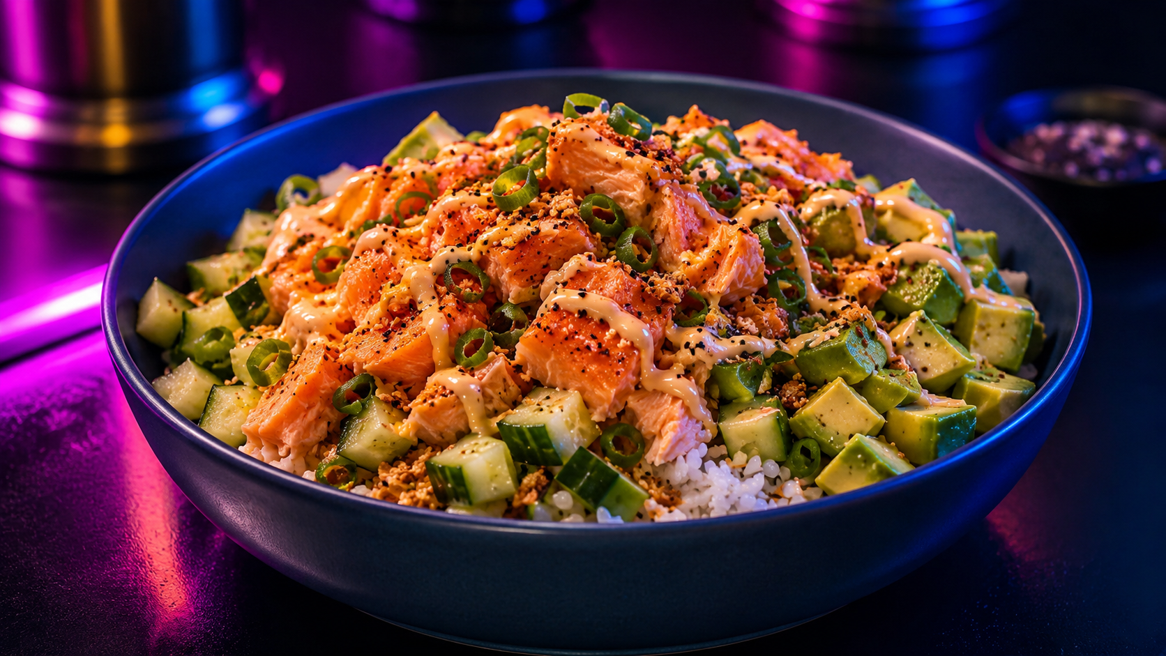 Salmon Rice Crunch Bowls (EBT-Friendly)