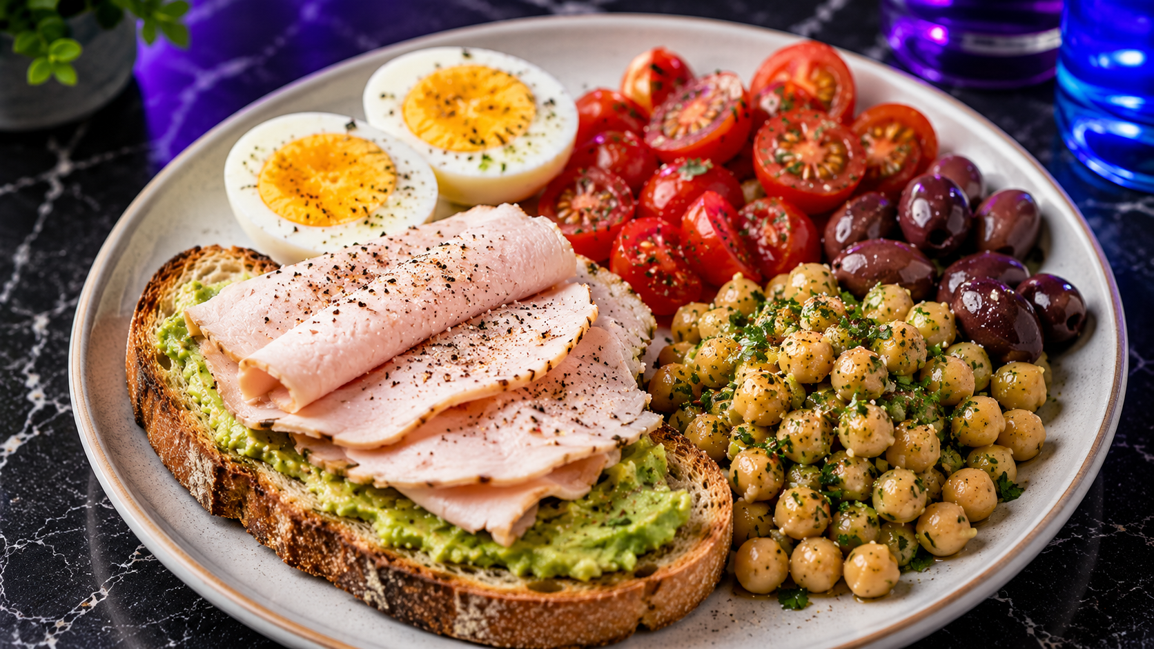 Mediterranean Protein Breakfast Plate