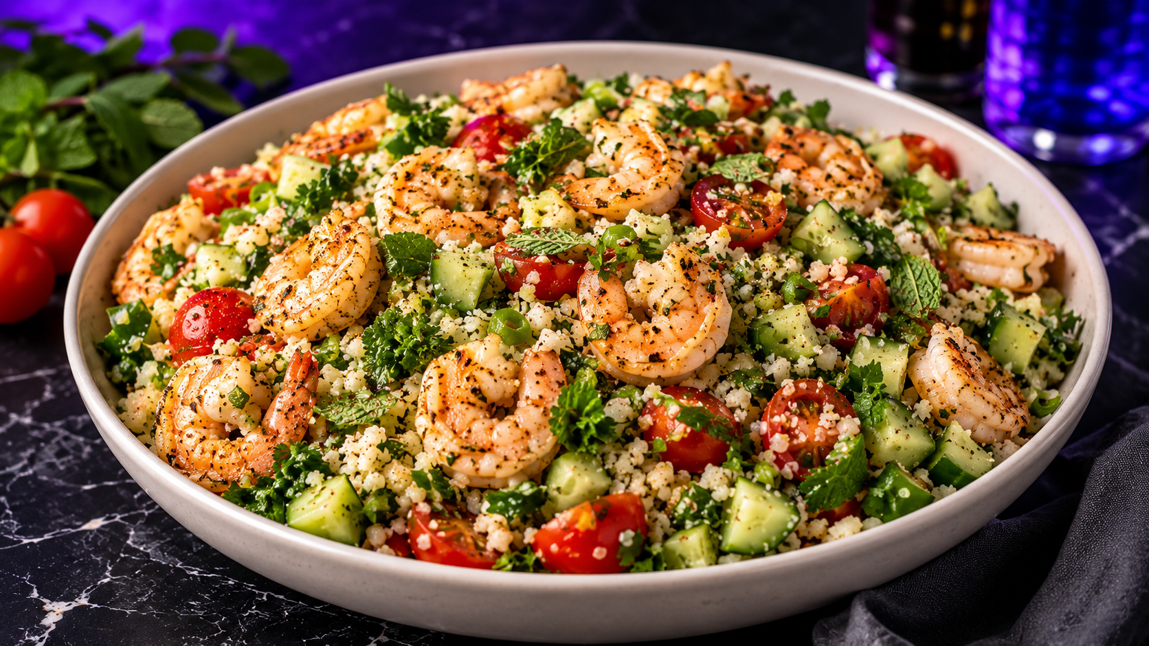 Shrimp Tabbouleh Salad