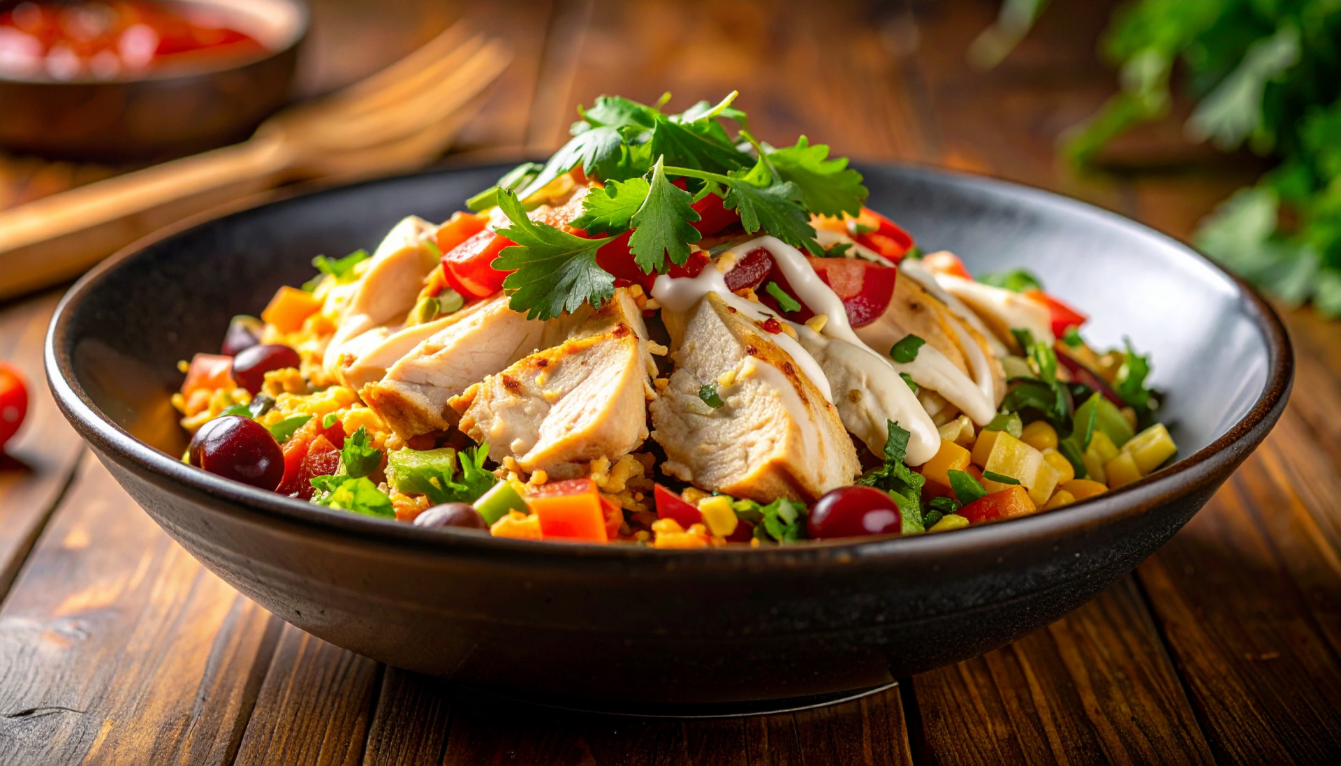 Loaded Chicken Burrito Bowl