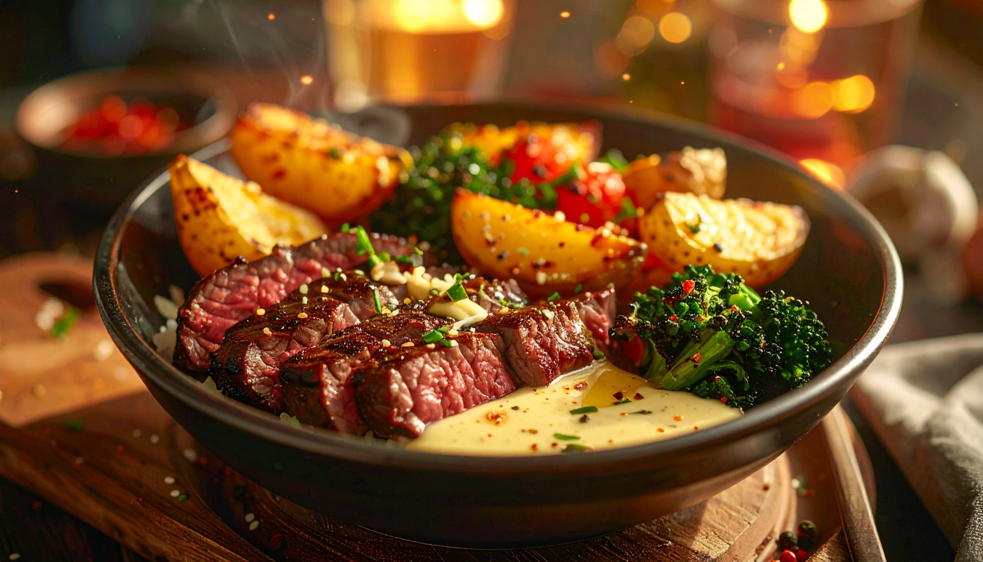 Garlic Butter Steak Bowl