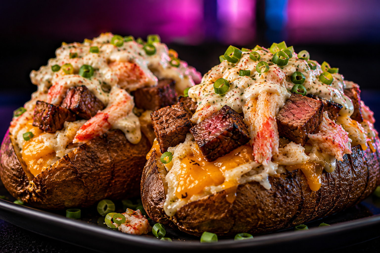 Steak & Crab Loaded Potatoes (EBT-Friendly)