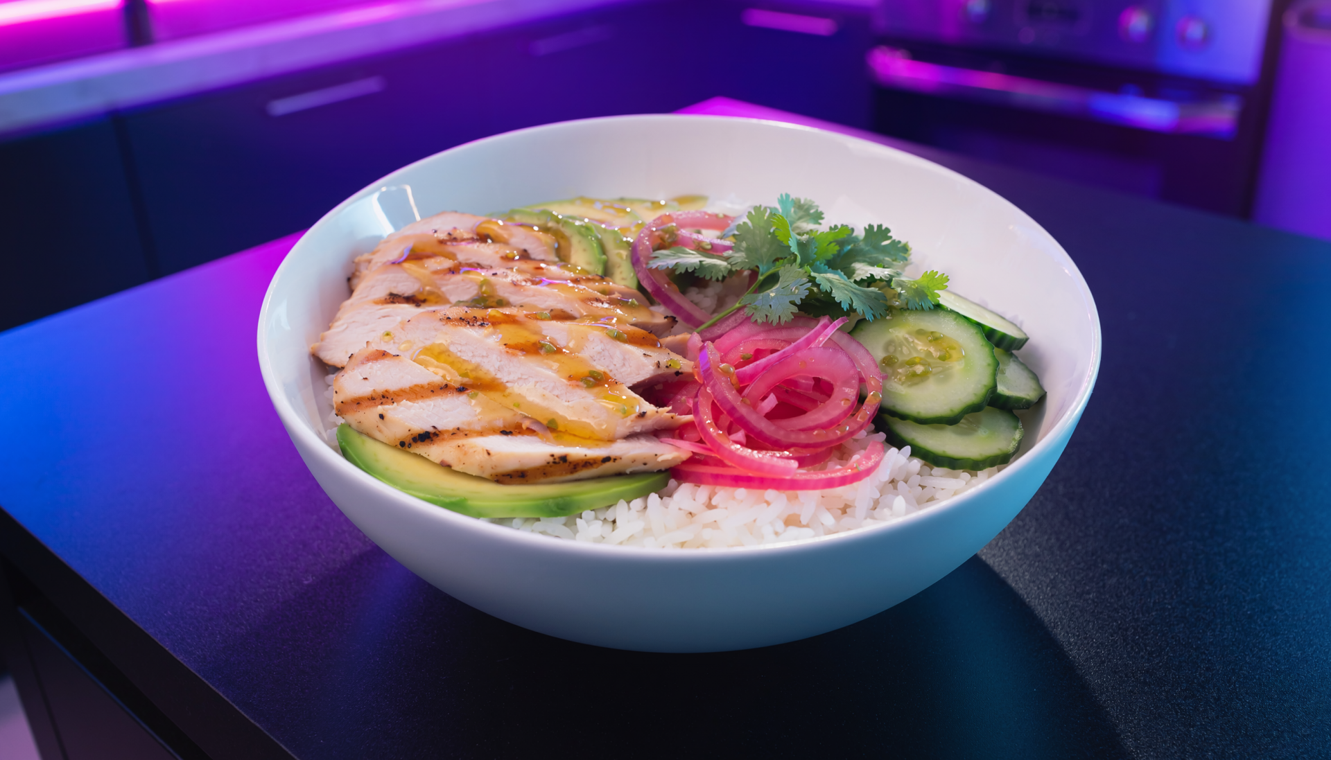 Honey-Lime Cilantro Chicken & Rice Bowls