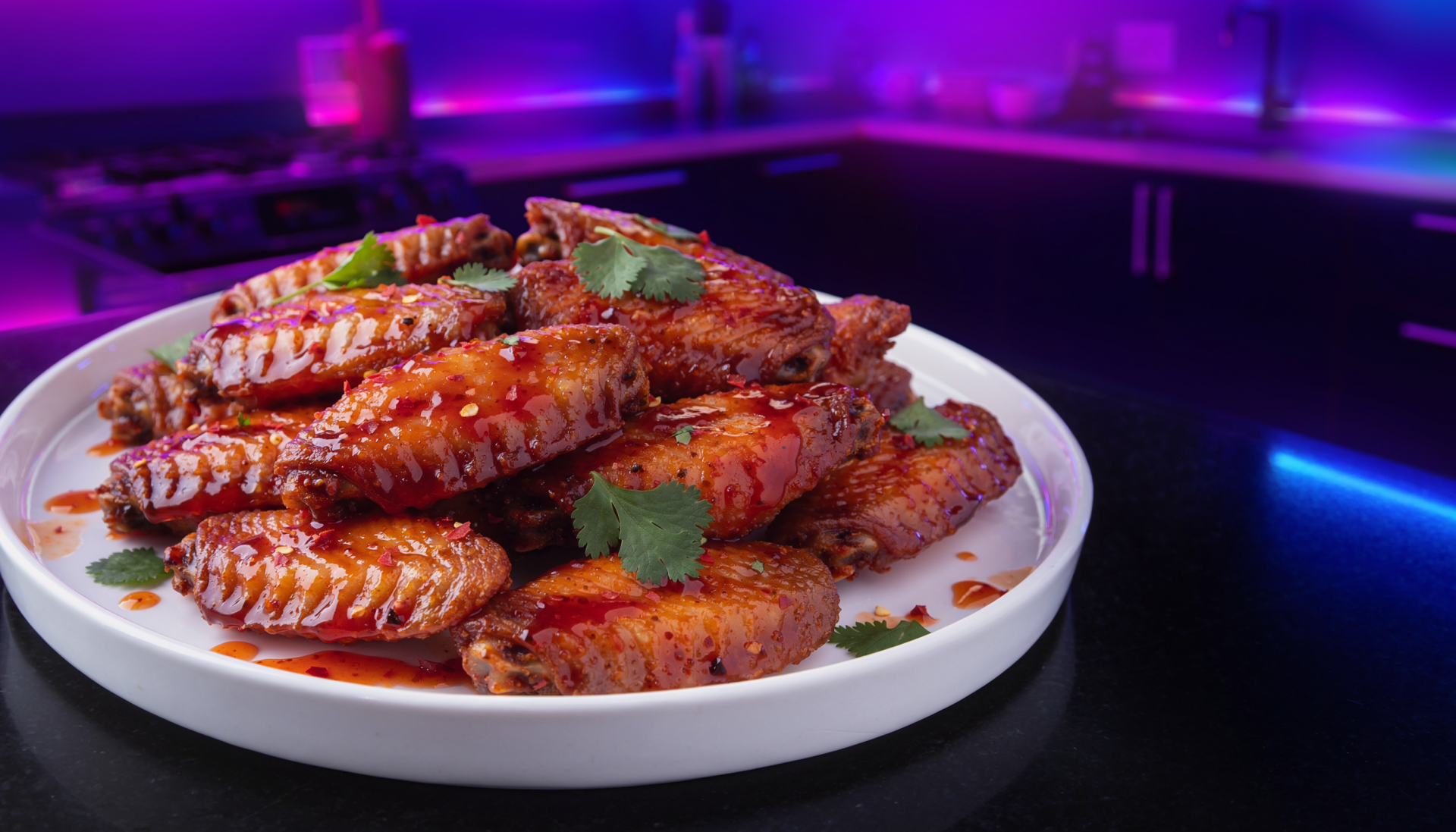 Spicy Honey Garlic and Herb Wings