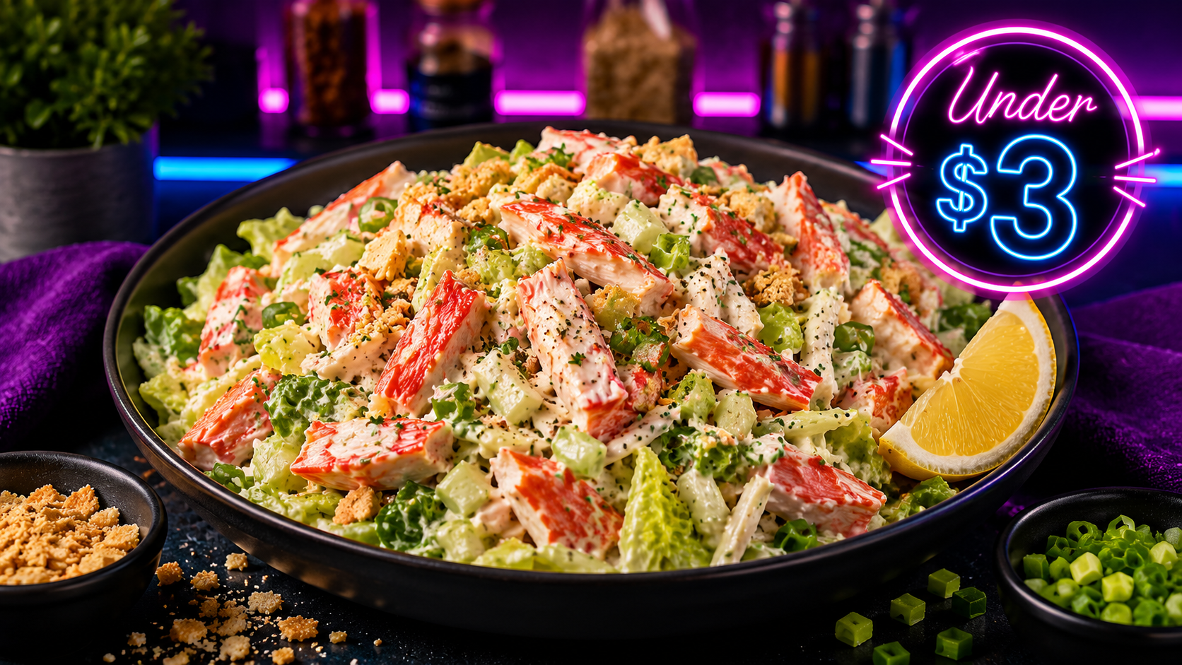 Dollar Tree Lobster Roll Salad (under $3)