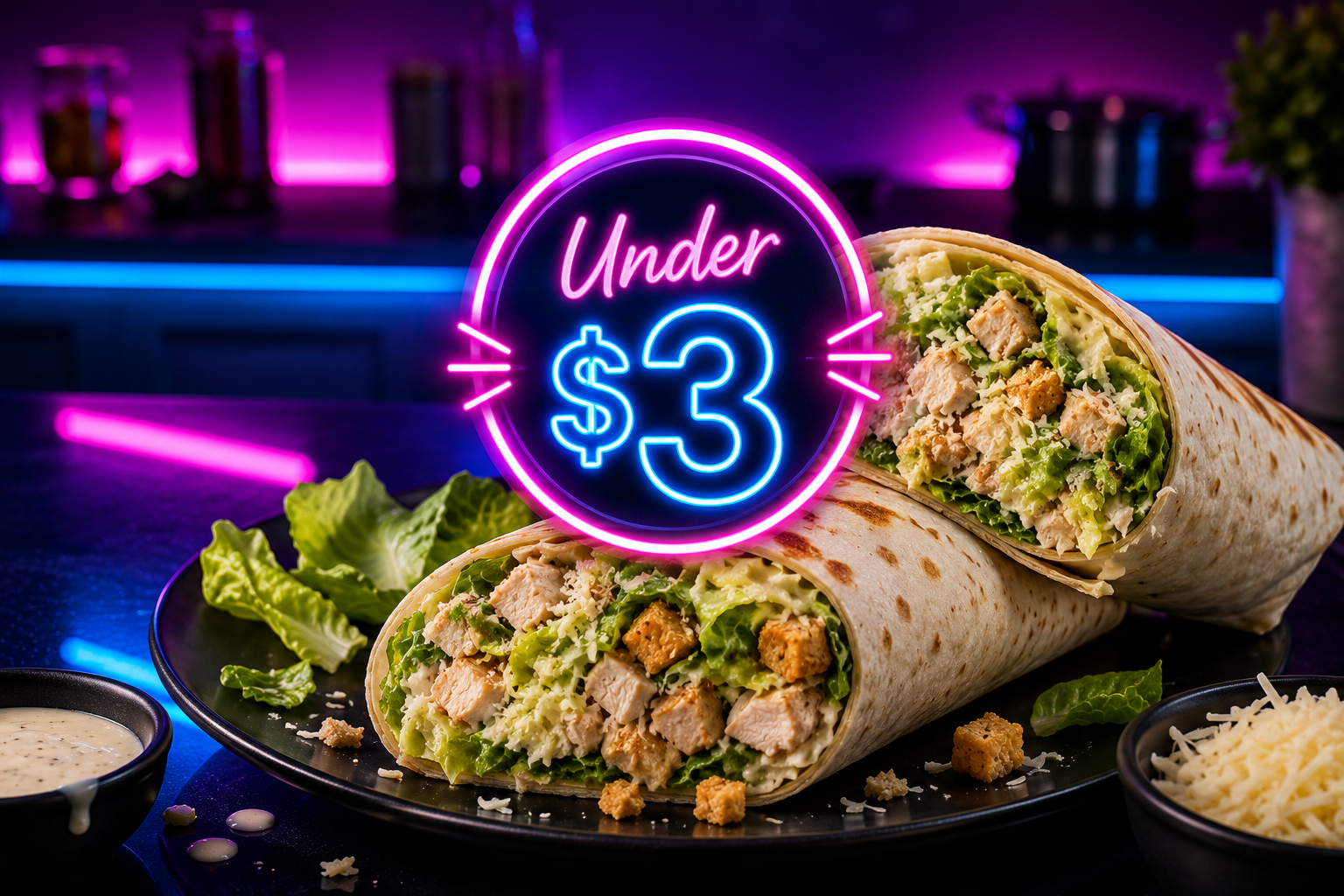 Dollar Tree Chicken Caesar Power Wraps (under $3)