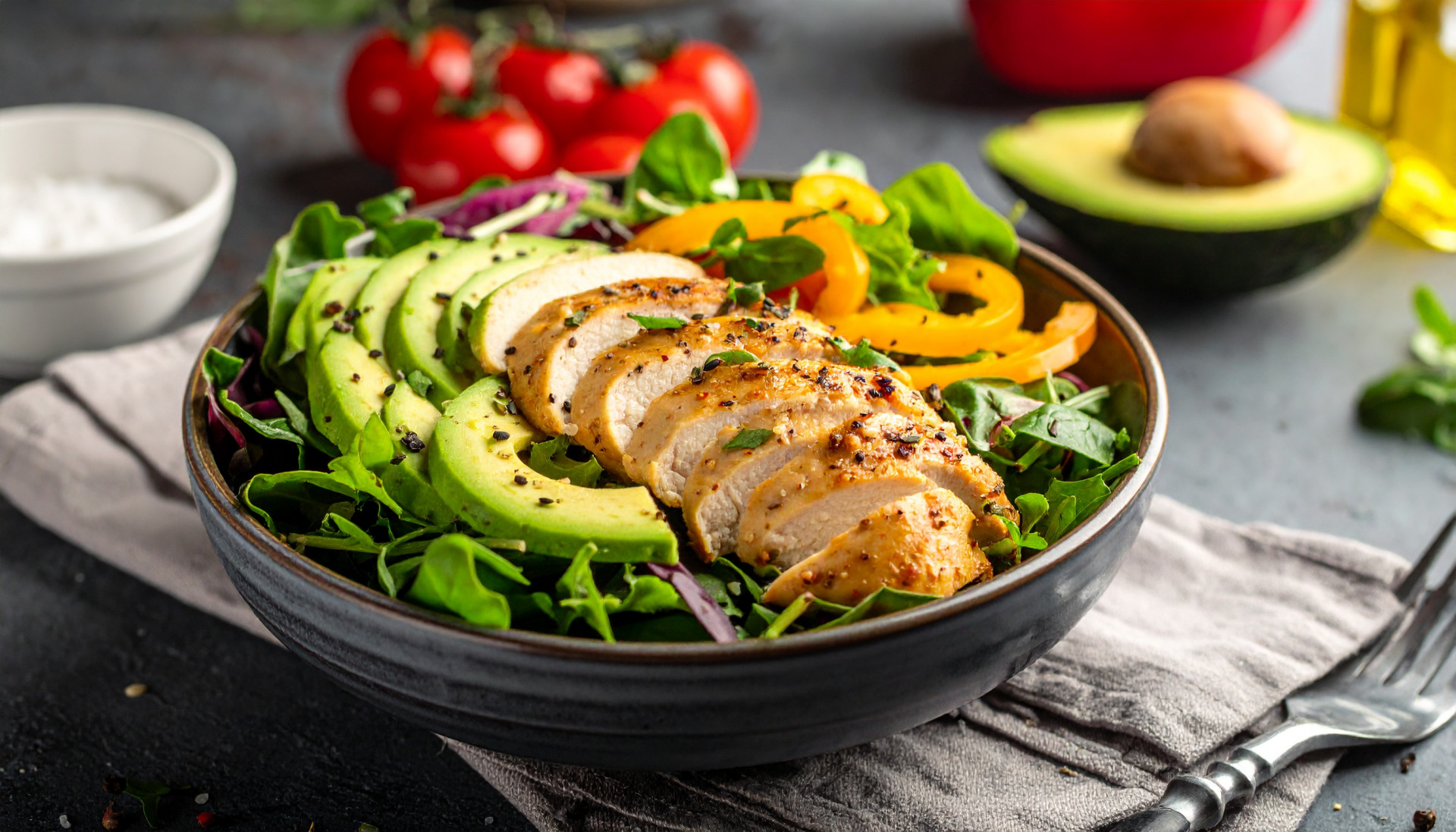 California Chicken Avocado Bowl