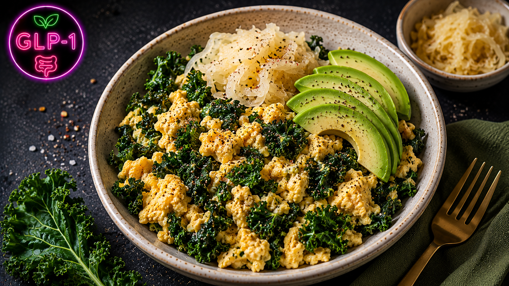 Natural GLP-1 Foods: Savory Kale & Egg Breakfast Scramble
