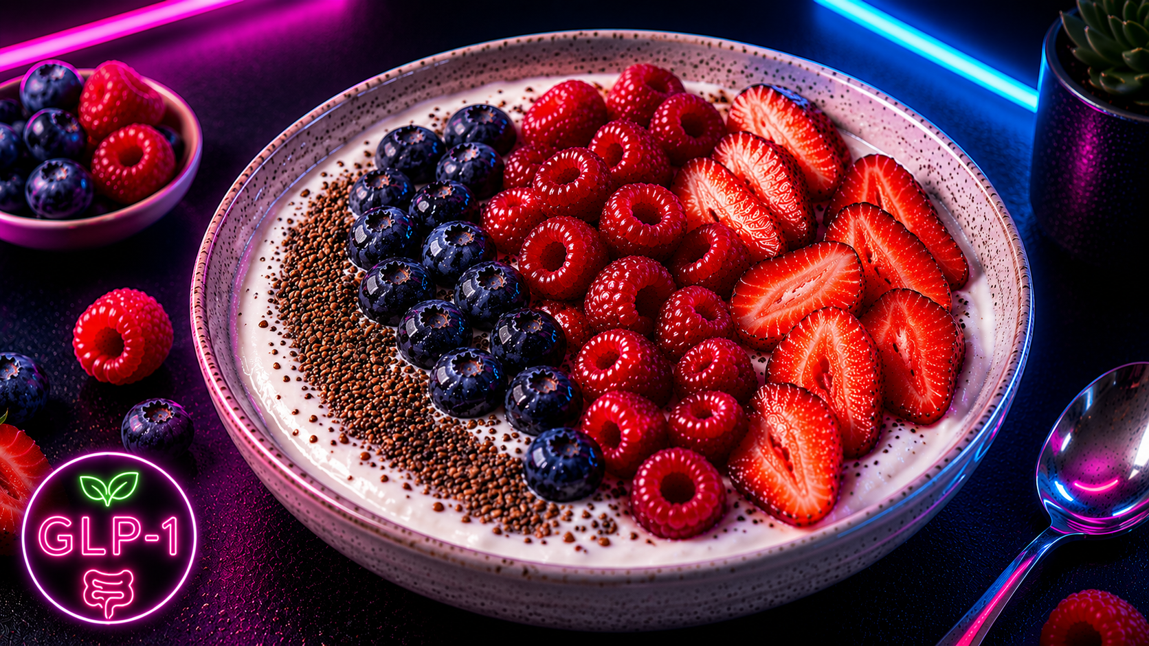 Natural GLP-1 Recipe: Berry Chia Protein Yogurt Bowl