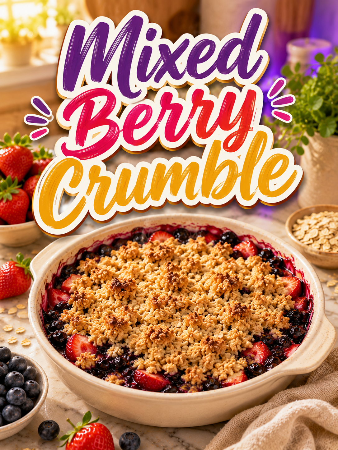 Mixed Berry Crumble