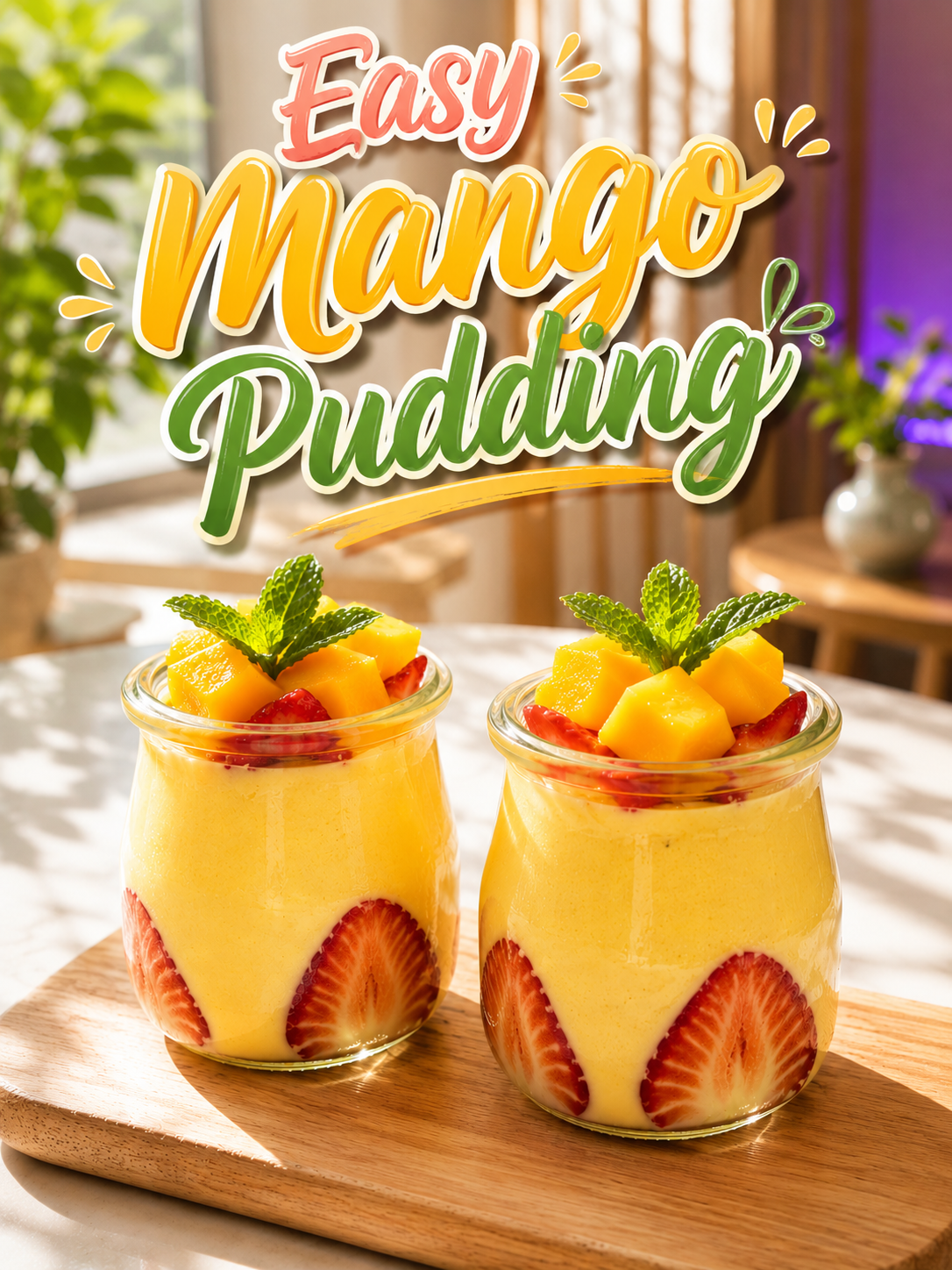 Easy Mango Pudding