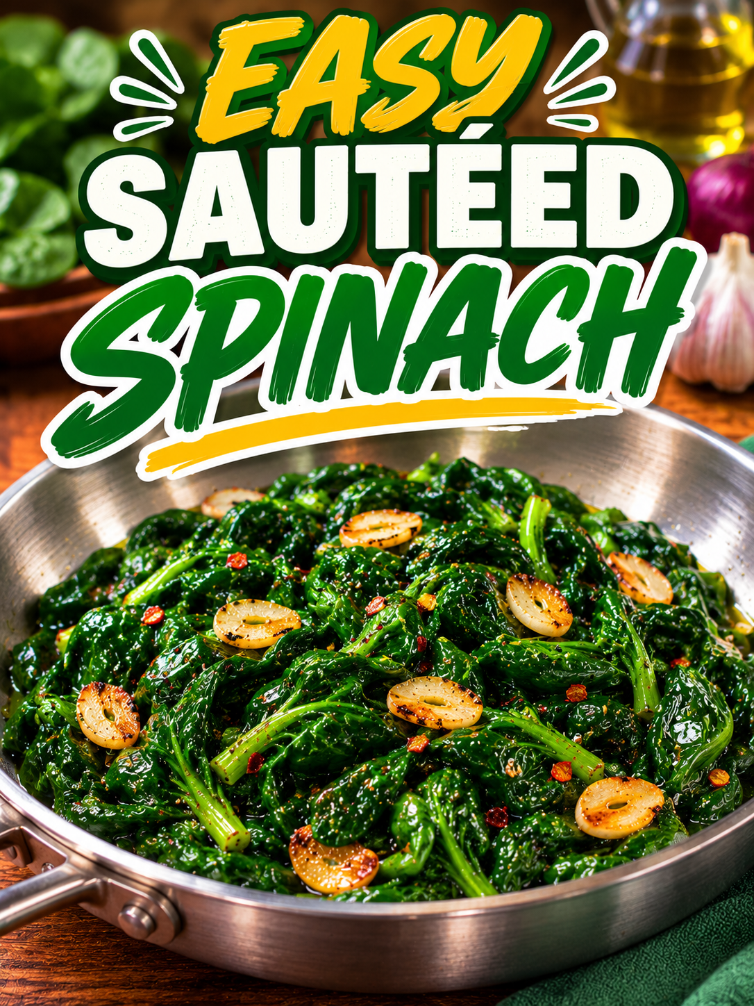 Easy Saut&eacute;ed Spinach